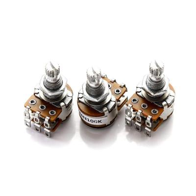 Kit 3 Potenciômetros PAN18-MN100K Blend Guitarra Baixo Spirit