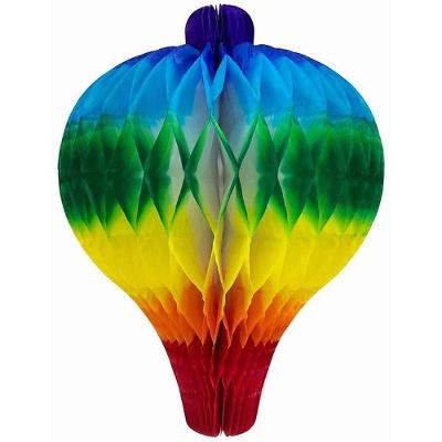 Balão Decorativo Festa Junina Papel de Seda Colmeia 29cm Degradê