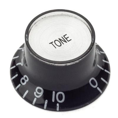 Kit 3 Knobs Plásticos KSG-TON-BKCR Tonalidade Preto e Cromado Spirit