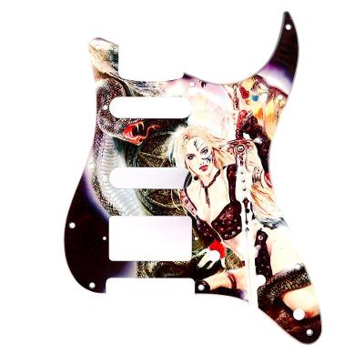 Escudo para Guitarra Am Strat HSS Anaconda Girl Acrílico Spirit