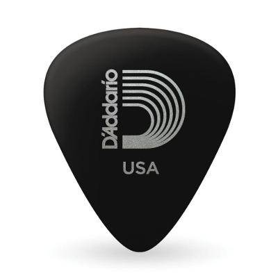 Palheta Celulóide 1.25MM 1CBK7-25 Unidades Preto D'Addario