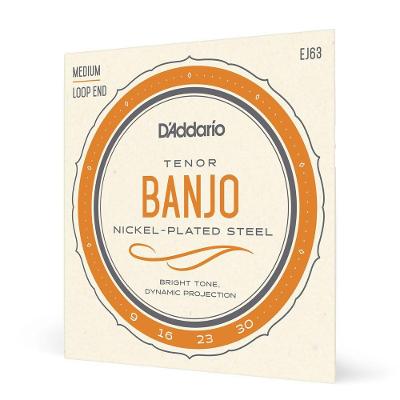 Encordoamento Banjo Tenor EJ63 Nickel Plated Steel 4 Cordas D'Addario