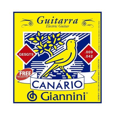 Encordoamento Guitarra GESGT9 .009-.042 Extra 6 Cordas Aço Giannini