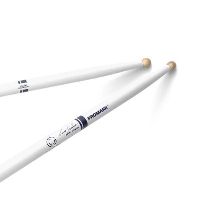 Baqueta Caixa Marcial TXDC17W-WHITE Hickory Ponta Arredondada Branco Promark