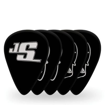 Palheta 1CBK2-10JS 0,50mm Leve Celuloide Joe Satriani Preta D'Addario