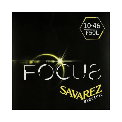 Encordoamento Guitarra Savarez Focus F50L Aço Inox Leve .010-.046