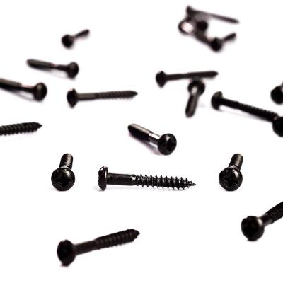 Parafuso para Pontes WR3.5X25-BK Guitarra Metal Preto 24 Unidades Spirit