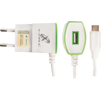 Carregador de Parede 2 Flex Ultra Rápido Micro USB 2.0A Branco