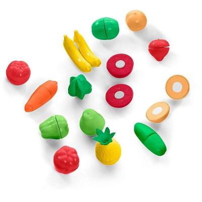 Brinquedo Educativo Nutri Feirinha Miniaturas de Frutas e Verduras com Velcro