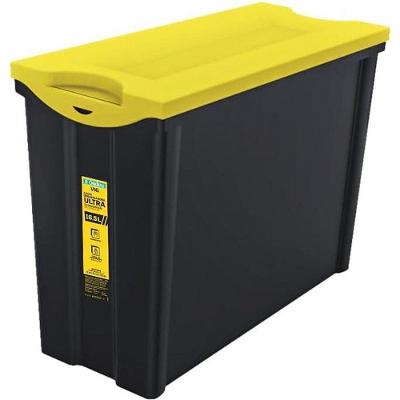 Caixa Organizadora Vig Ultra Estreita Alta 16,5L Preto Ordene