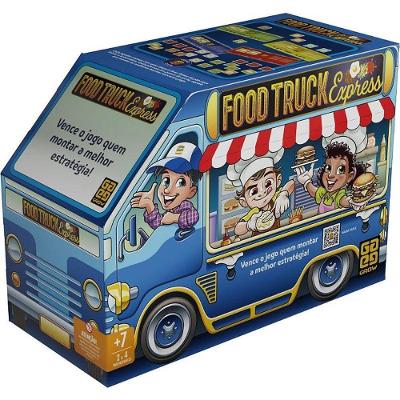 Jogo de Tabuleiro Food Truck Express Estratégico para 2 a 4 Jogadores Grow
