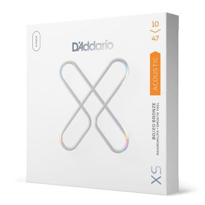 Encordoamento Violão Revestido XS 80-20 Bronze XSABR1047-3P 3 Jogos D'Addario
