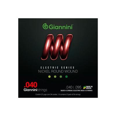 Encordoamento Baixo 4 Cordas GEEBRL .040-.095 Super Leve Giannini