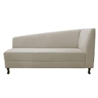 Diva Recamier Heitor 185Cm Lado Esquerdo Linho - Doce Sonho Móveis Bege - 6