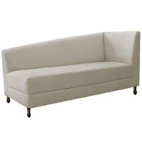 Diva Recamier Heitor 140Cm Lado Esquerdo Linho - Doce Sonho Móveis Bege - 1