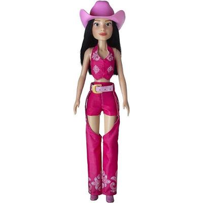 Boneca Ana Castela 40cm com Chapéu Botas e Tatuagens Baby Brink