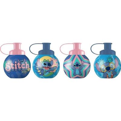 Kit 4 Squeezes Stitch Bolinha 250ML PE Hidratação Infantil Azul Tiba