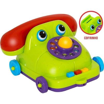 Brinquedo Educativo Maxphone Cofrinho Telefone Interativo Mercotoys