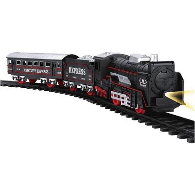 Mini Locomotiva a Pilha com Farol e Sons Realistas Preto Braskit