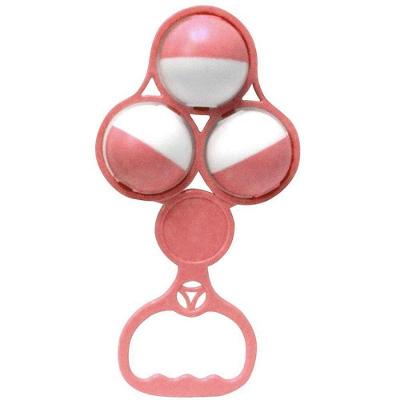 Mordedor e Chocalho Bolas Ergonômico Rosa Pais & Filhos