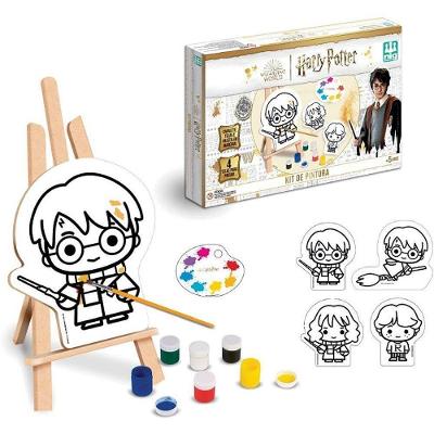 Kit de Pintura Harry Potter com Telas Guaches e Pincel Nig Brinquedos