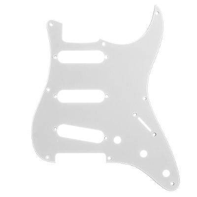 Escudo para Guitarra Am Strat SSS 8 Furos Branco Spirit 090-WH
