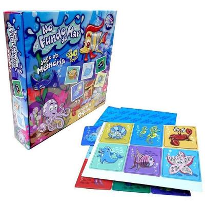 Jogo da Memória Fundo do Mar Ilustrações Marinhas Pais & Filhos