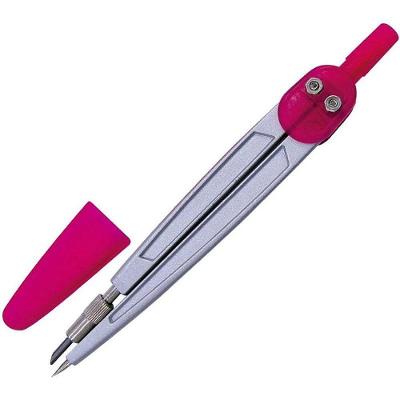 Compasso Escolar Sertic CIS 106 sem Tira Linha Metal Azul e Vermelho e Preto