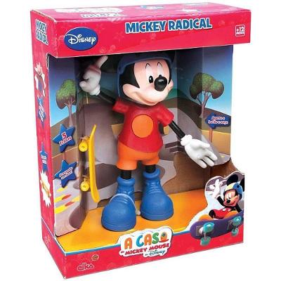 Boneco Mickey Radical com Som 31cm Articulado Elka