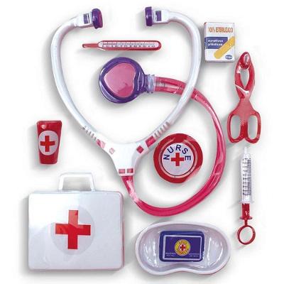 Kit Médico Infantil Nurse Set com 10 Peças Pica Pau Brinquedos