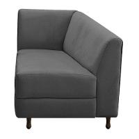 Diva Recamier Heitor 185Cm Lado Direito Linho - Doce Sonho Móveis Cinza Escuro - 8