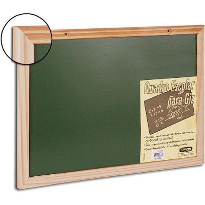 Quadro Escolar Cortiarte 90x70cm Moldura de Madeira Kit 2 Verde
