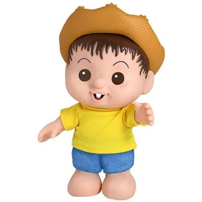 Boneco Chico Bento Turma da Mônica 26cm Plástico e Tecido Baby Brink