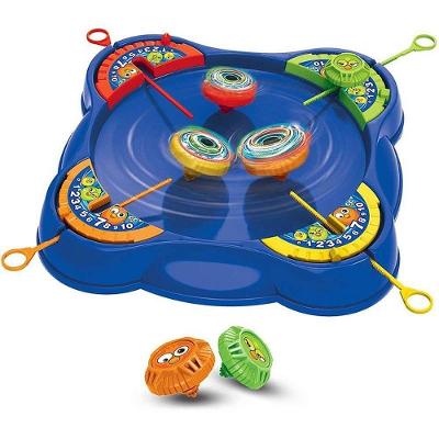 Jogo de Mesa Super Pião com 4 Lançadores Placar de Pontos Braskit