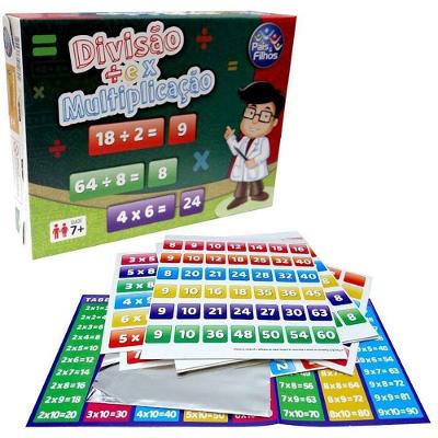 Jogo Educativo Divisão e Multiplicação Didático 7 Anos Pais & Filhos
