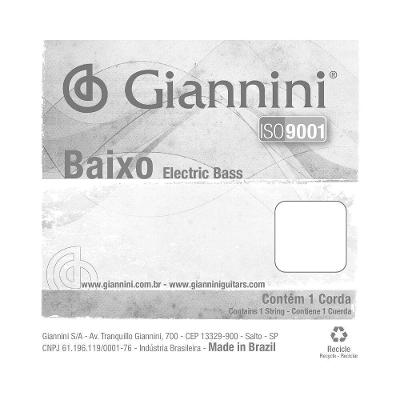 Corda Avulsa para Baixo GEEBRL5.5 Nickel Round Wound Calibre 0,095 Giannini