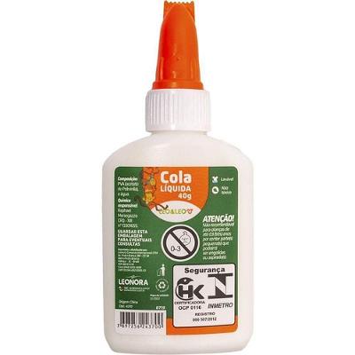 Cola Escolar Leonora Leóleo 40g Caixa com 12 Unidades