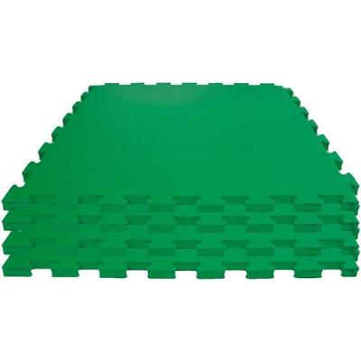 Tatame EVA 04 Placas 1x1m 1cm Encaixavel Verde Escuro Evamax