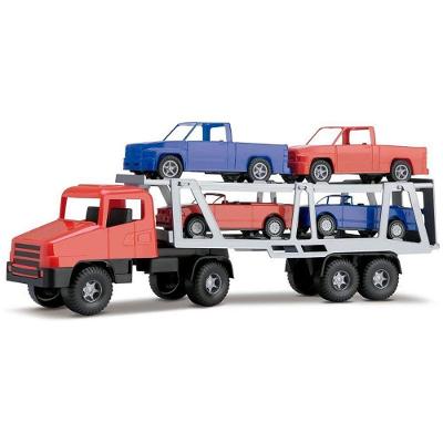 Caminhão Transcar com Carros Cegonha Brinquedo Plástico Silmar