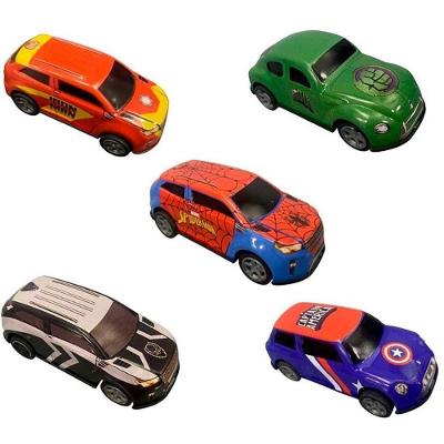 Mini Veículo Colecionável Avengers Pull Back Função Puxa e Solta Candide