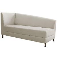 Diva Recamier Heitor 140Cm Lado Direito Linho - Doce Sonho Móveis Bege - 1