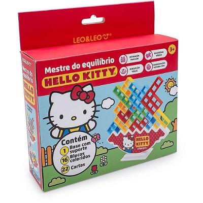 Jogo de Mesa Hello Kitty Mestre do Equilíbrio com Cartas Leonora