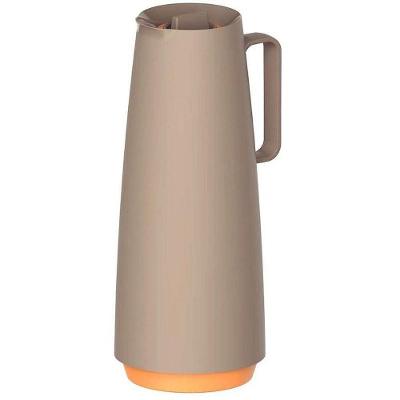 Garrafa Térmica Rosca Exata 1L Ampola de Vidro BPA Free Bege Tramontina
