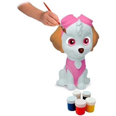 Boneco Sky Arts com Kit de Pintura Guache Lavável Branco Elka