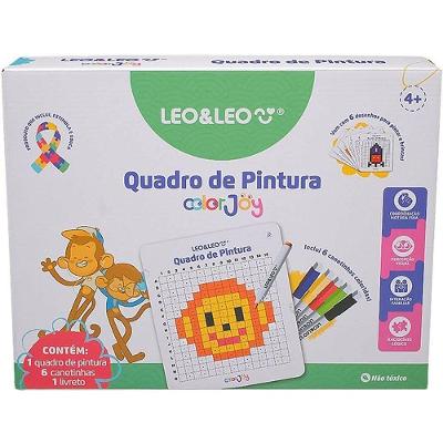 Quadro de Pintura Color Joy com Canetinhas Apagáveis Leonora