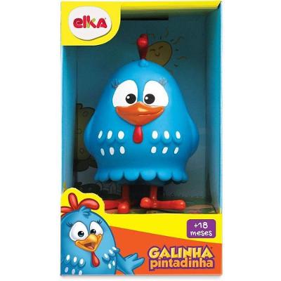 Boneco Galinha Pintadinha 14cm Plástico Atóxico a Partir de 18 Meses Elka