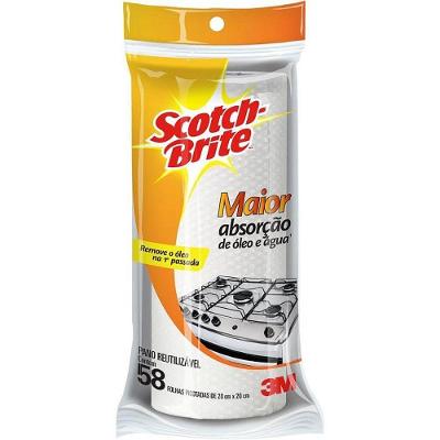 Pano de Limpeza Scotch Brite 58F Reutilizável Alta Absorção Lavável