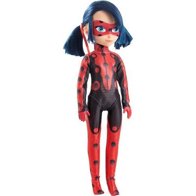 Boneco Ladybug Miraculous 45cm Vinil Articulada com Som Vermelho Baby Brink