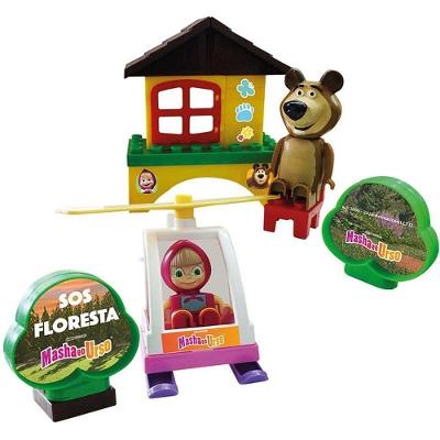 Playset Masha e o Urso SOS Floresta Cenário Temático Monte Líbano