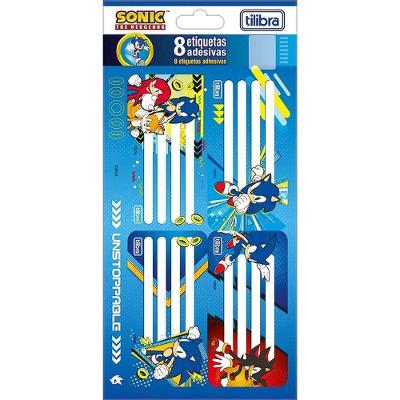 Etiqueta Escolar Tilibra Sonic 8 Etiquetas 100x208mm